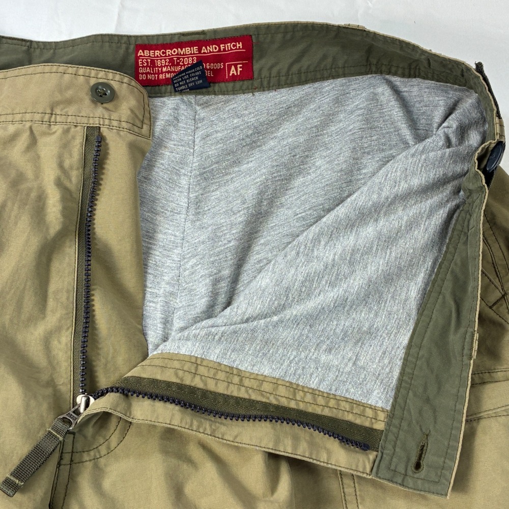 Vintage Abercrombie Fitch Cargo Pants Mens XL (38x31) T-2083 Paratrooper Y2K - Picture 14 of 16